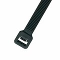 Evermark 8 in. Ultra Violet Black Cable Tie, 120 lbs, 100PK EM-08-120-0-C